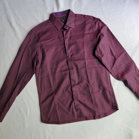 Klauss Boehler Other - Klauss Boehler Made in Europe Elegant Maroon Button Down Shirt for Men